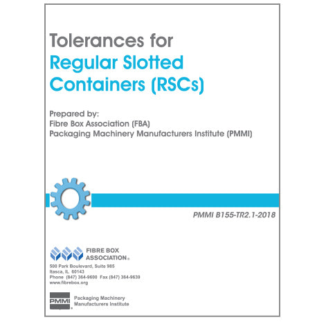Tolerances for Regular Slotted Containers (RSCs) (PMMI B155-TR2.1-2018)